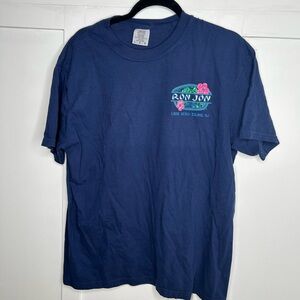Ron Jon Navy Tee with Vibrant Logo Comfortable Colors Size Large